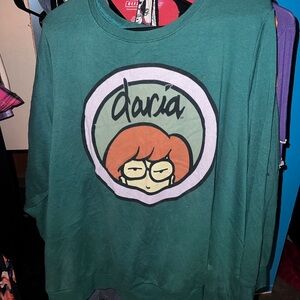 Torrid Green Daria Graphic Sweater